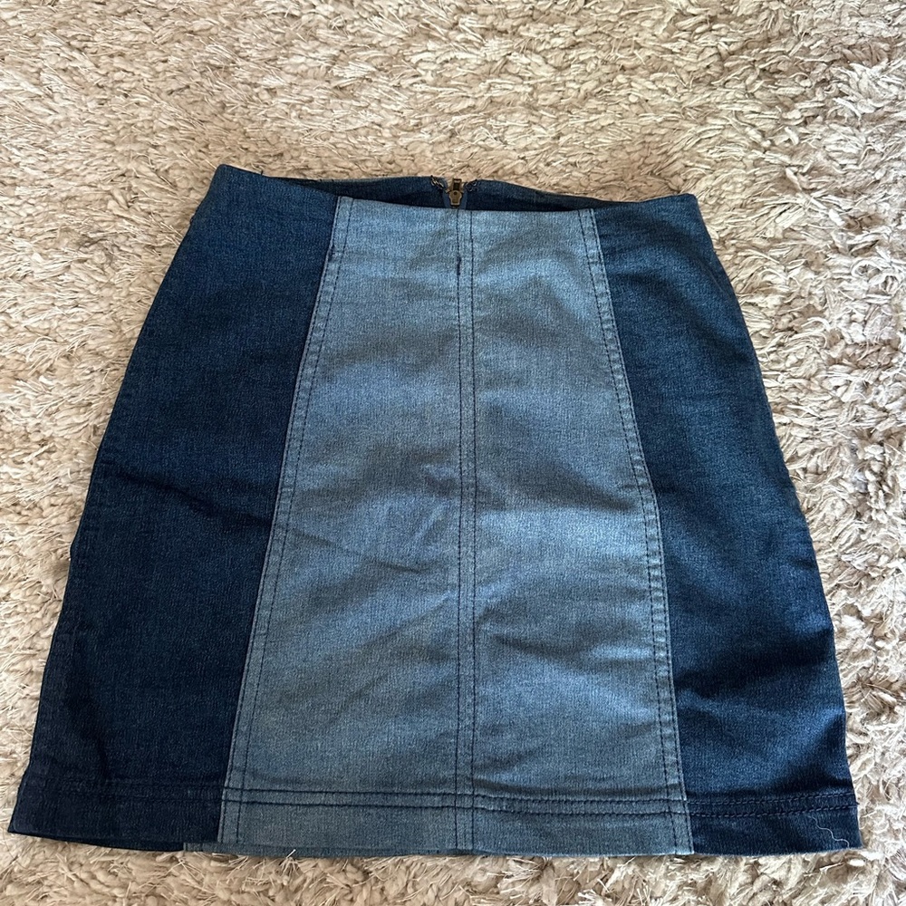 Free People Jean Skirt